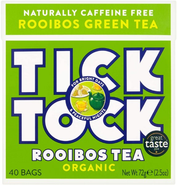 Picture of Tick Tock Organic Rooibos Green Teabags (40)